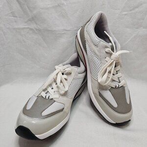 *MBT The Anti Shoes Grey Leather Running Athletic Lace Up Sneaker Womens Size 9*